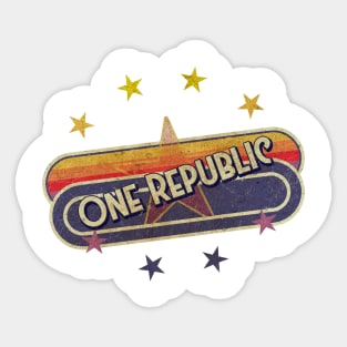 One Republic ElaCuteOfficeGirl Vintage Sticker